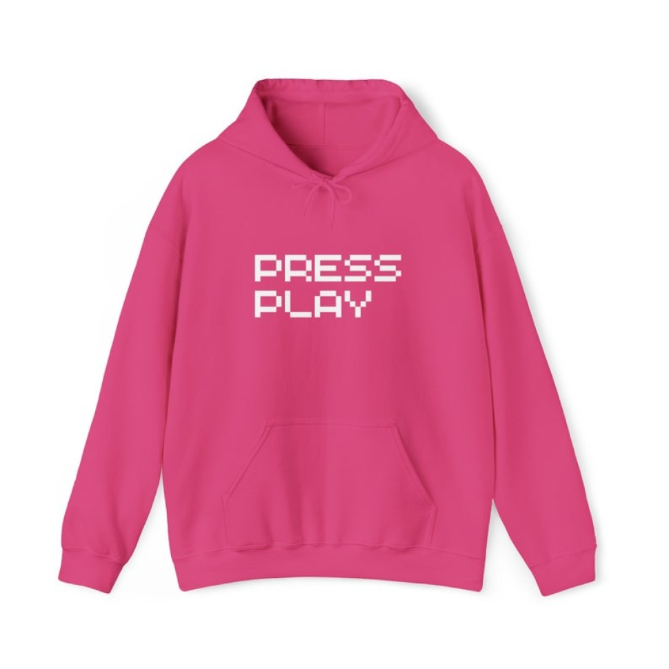 Press Play - Video Gamer -Unisex Heavy Blend™ Hooded Sweatshirt3