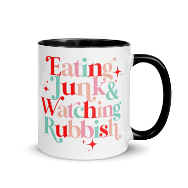 Eating Junk And Watching Rubbish Coffee Mug